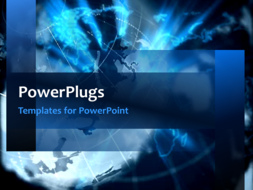 PowerPoint Template - A global corporate network